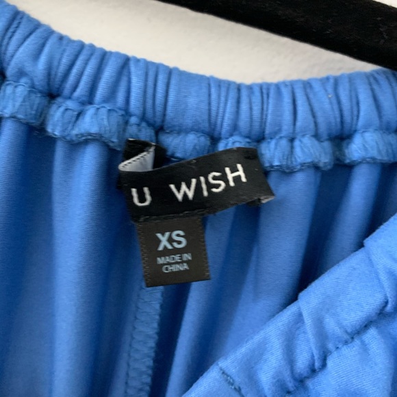 Off Shoulder Blue Dress - Picture 3 of 3